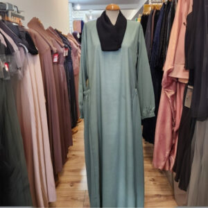 Versatile Beige Pockets A-line Abaya